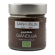 KREM GIANDUIA - ORZECHY LASKOWE I KAKAO BIO 200 g - SAN E BUN