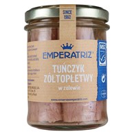 TUŃCZYK ŻÓŁTOPŁETWY FILETY MSC W SOSIE WŁASNYM 200 g (140 g) (SŁOIK) - EMPERATRIZ