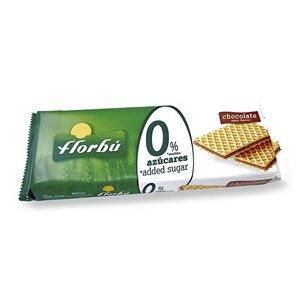 WAFELKI Z KREMEM KAKAOWYM BEZ DODATKU CUKRÓW 150 g - FLORBU