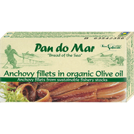 ANCHOIS (SARDELE) FILETY W BIO OLIWIE Z OLIWEK EXTRA VIRGIN 50 g (30 g) - PAN DO MAR