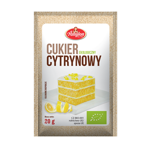 CUKIER CYTRYNOWY BEZGLUTENOWY BIO 20 g - AMYLON