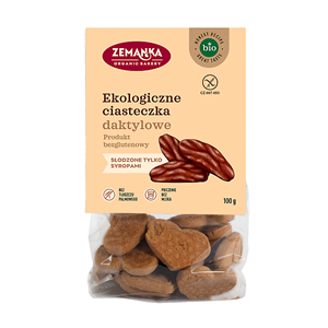 CIASTKA DAKTYLOWE BEZGLUTENOWE BIO 100 g - ZEMANKA