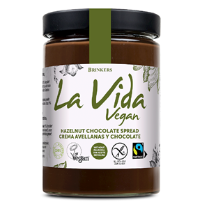 KREM CZEKOLADOWO - ORZECHOWY BEZGLUTENOWY FAIR TRADE BIO 600 g - LA VIDA VEGAN