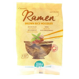 MAKARON (RYŻOWY RAZOWY) RAMEN BEZGLUTENOWY BIO 280 g - TERRASANA