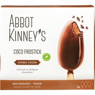 LODY WEGAŃSKIE NA PATYKU KOKOSOWO - KAKAOWE W POLEWIE CZEKOLADOWEJ BIO (3 x 80 ml) 240 ml - ABBOT KINNEY'S